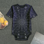 Zodiac Symbols Circle Print Men's Bodysuit