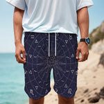 Zodiac Symbols Circle Print Men's Cargo Shorts