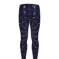 Zodiac Symbols Circle Print Men's Leggings