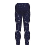 Zodiac Symbols Circle Print Men's leggings