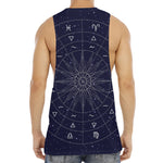 Zodiac Symbols Circle Print Men's Muscle Tank Top