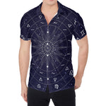 Zodiac Symbols Circle Print Men's Shirt