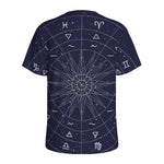Zodiac Symbols Circle Print Men's Sports T-Shirt