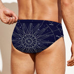Zodiac Symbols Circle Print Men's Swim Briefs
