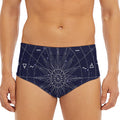 Zodiac Symbols Circle Print Men's Triangle Swim Briefs