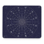 Zodiac Symbols Circle Print Mouse Pad