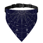 Zodiac Symbols Circle Print Over The Collar Dog Bandana