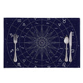 Zodiac Symbols Circle Print Placemat