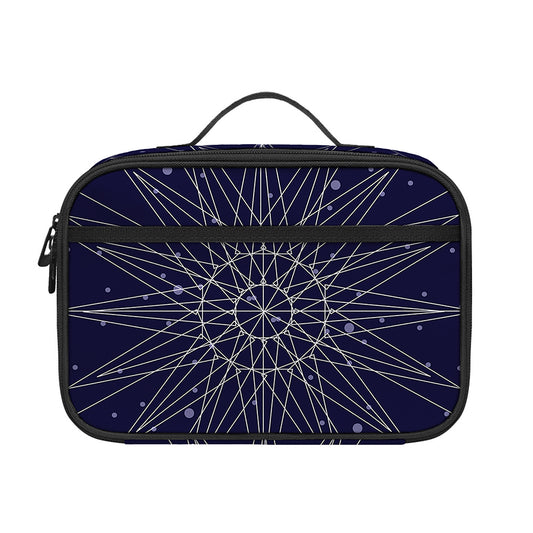 Zodiac Symbols Circle Print Portable Lunch Bag