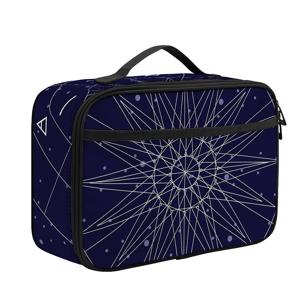 Zodiac Symbols Circle Print Portable Lunch Bag