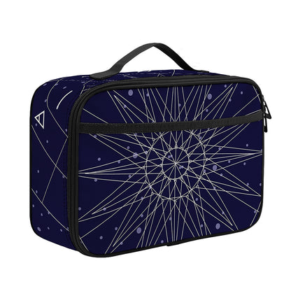 Zodiac Symbols Circle Print Portable Lunch Bag