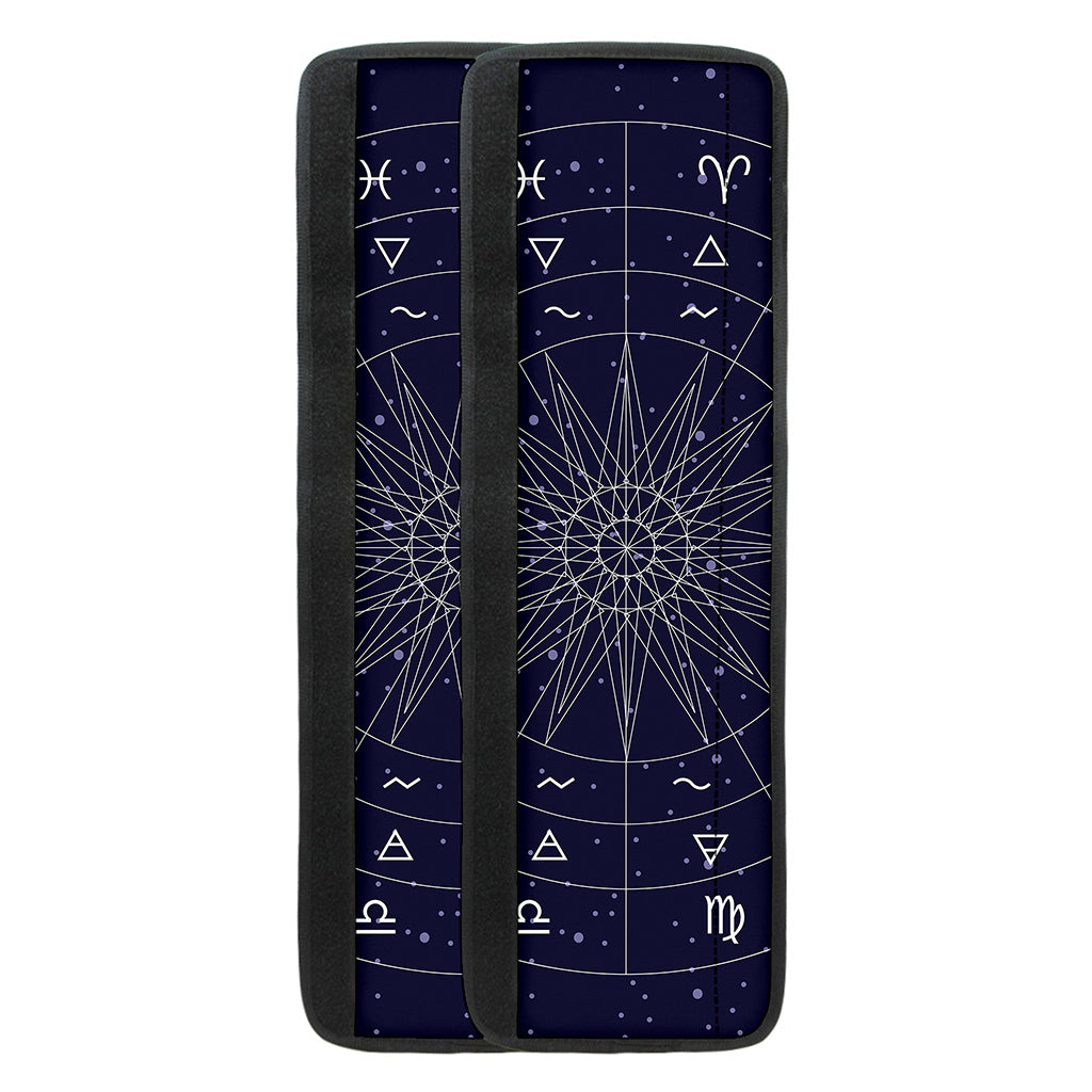 Zodiac Symbols Circle Print Refrigerator Handle Covers