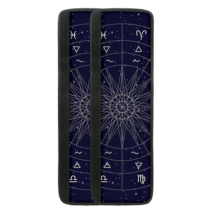 Zodiac Symbols Circle Print Refrigerator Handle Covers