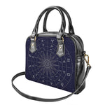 Zodiac Symbols Circle Print Shoulder Handbag