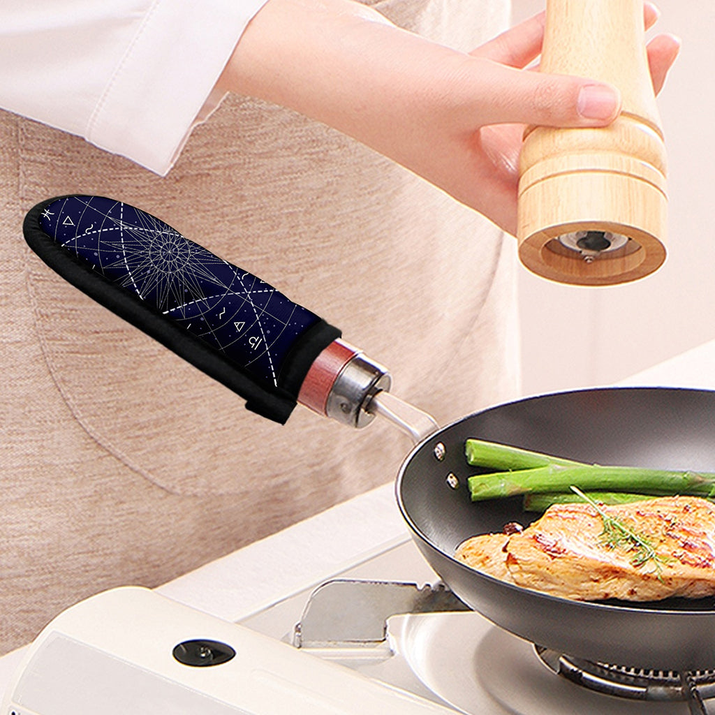 Zodiac Symbols Circle Print Skillet Handle Cover