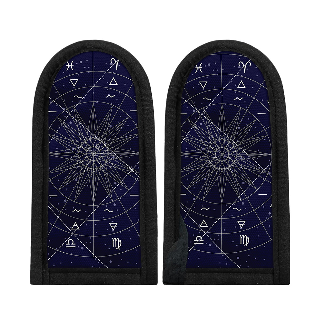 Zodiac Symbols Circle Print Skillet Handle Cover