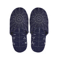 Zodiac Symbols Circle Print Slippers