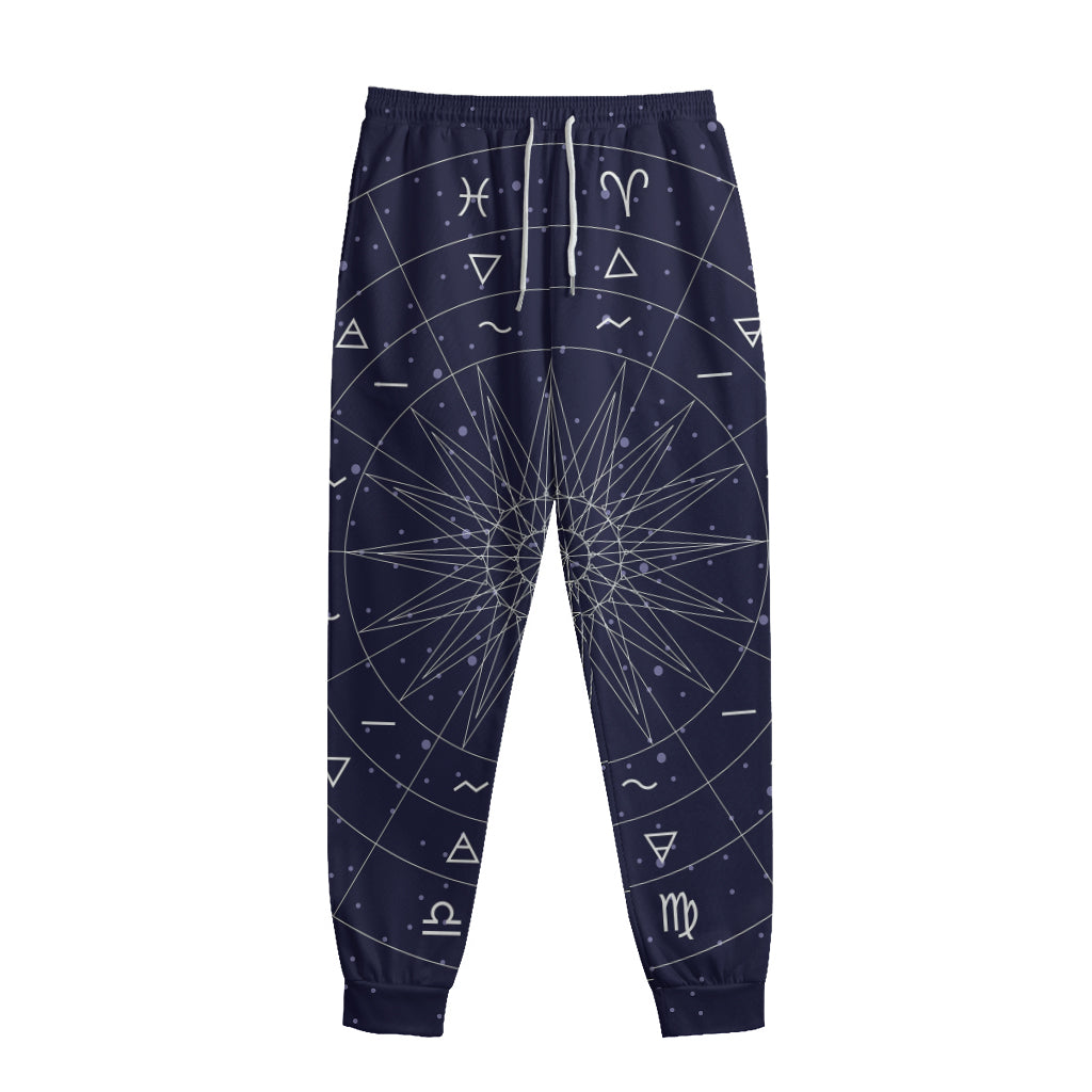 Zodiac Symbols Circle Print Sweatpants