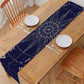 Zodiac Symbols Circle Print Table Runner