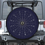 Zodiac Symbols Circle Print Tire Cover With Camera Hole