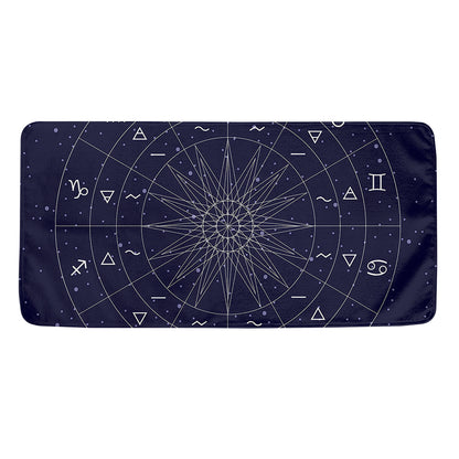 Zodiac Symbols Circle Print Towel