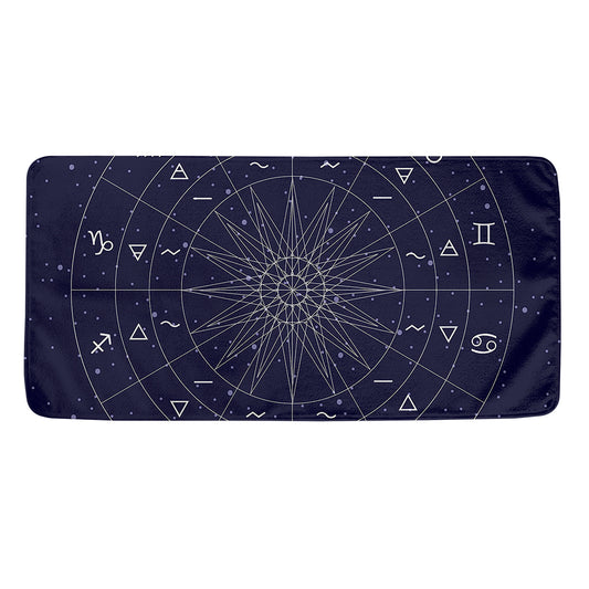 Zodiac Symbols Circle Print Towel