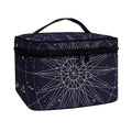 Zodiac Symbols Circle Print Travel Makeup Bag