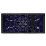 Zodiac Symbols Circle Print Trifold Wallet