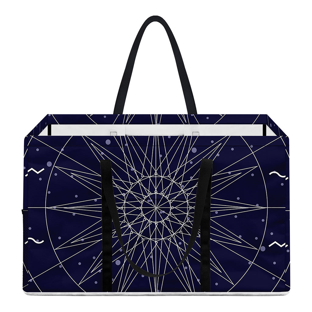 Zodiac Symbols Circle Print Utility Tote Bag