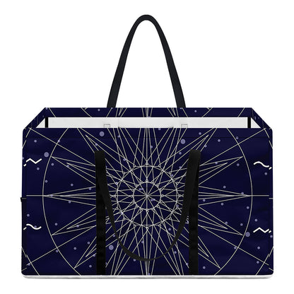 Zodiac Symbols Circle Print Utility Tote Bag