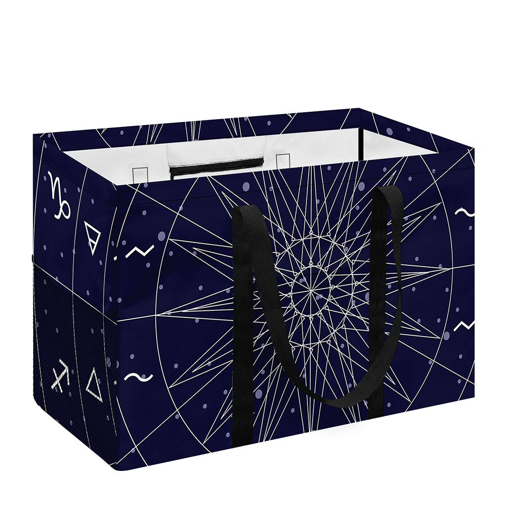 Zodiac Symbols Circle Print Utility Tote Bag