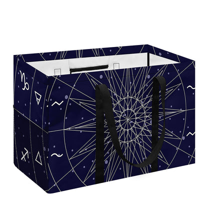 Zodiac Symbols Circle Print Utility Tote Bag