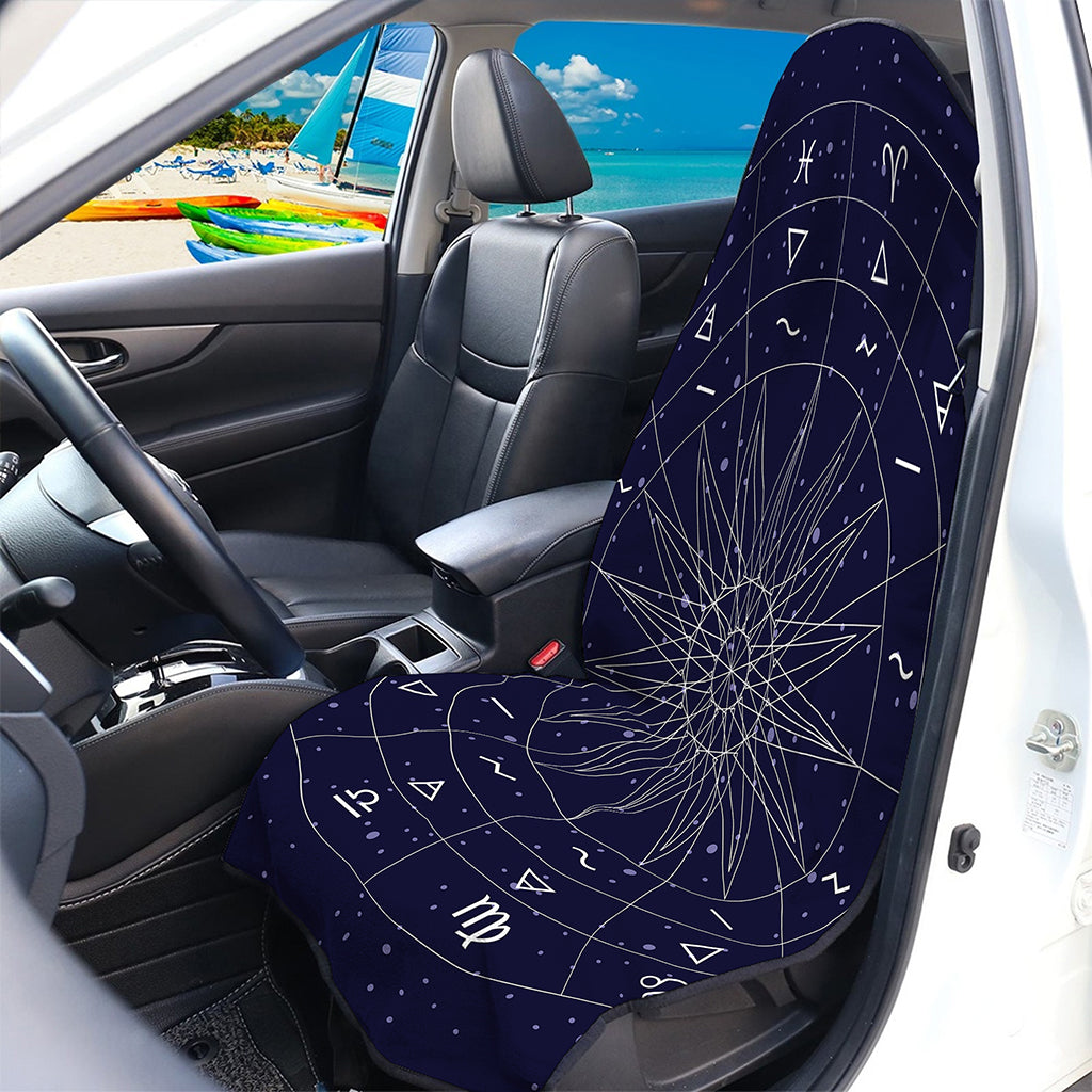 Zodiac Symbols Circle Print Waterproof Car Seat Cover