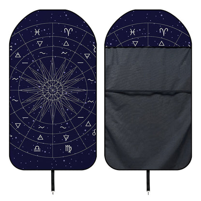 Zodiac Symbols Circle Print Waterproof Car Seat Cover