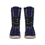 Zodiac Symbols Circle Print Winter Boots