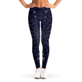 Zodiac Symbols Circle Print Women's Leggings