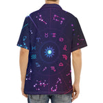 Zodiac Symbols Wheel Print Aloha Shirt