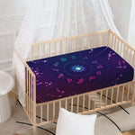 Zodiac Symbols Wheel Print Baby Crib Sheet