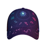 Zodiac Symbols Wheel Print Baseball Cap