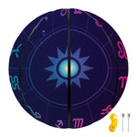Zodiac Symbols Wheel Print Basketball