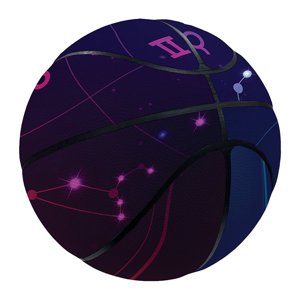 Zodiac Symbols Wheel Print Basketball