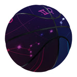 Zodiac Symbols Wheel Print Basketball