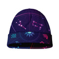 Zodiac Symbols Wheel Print Beanie