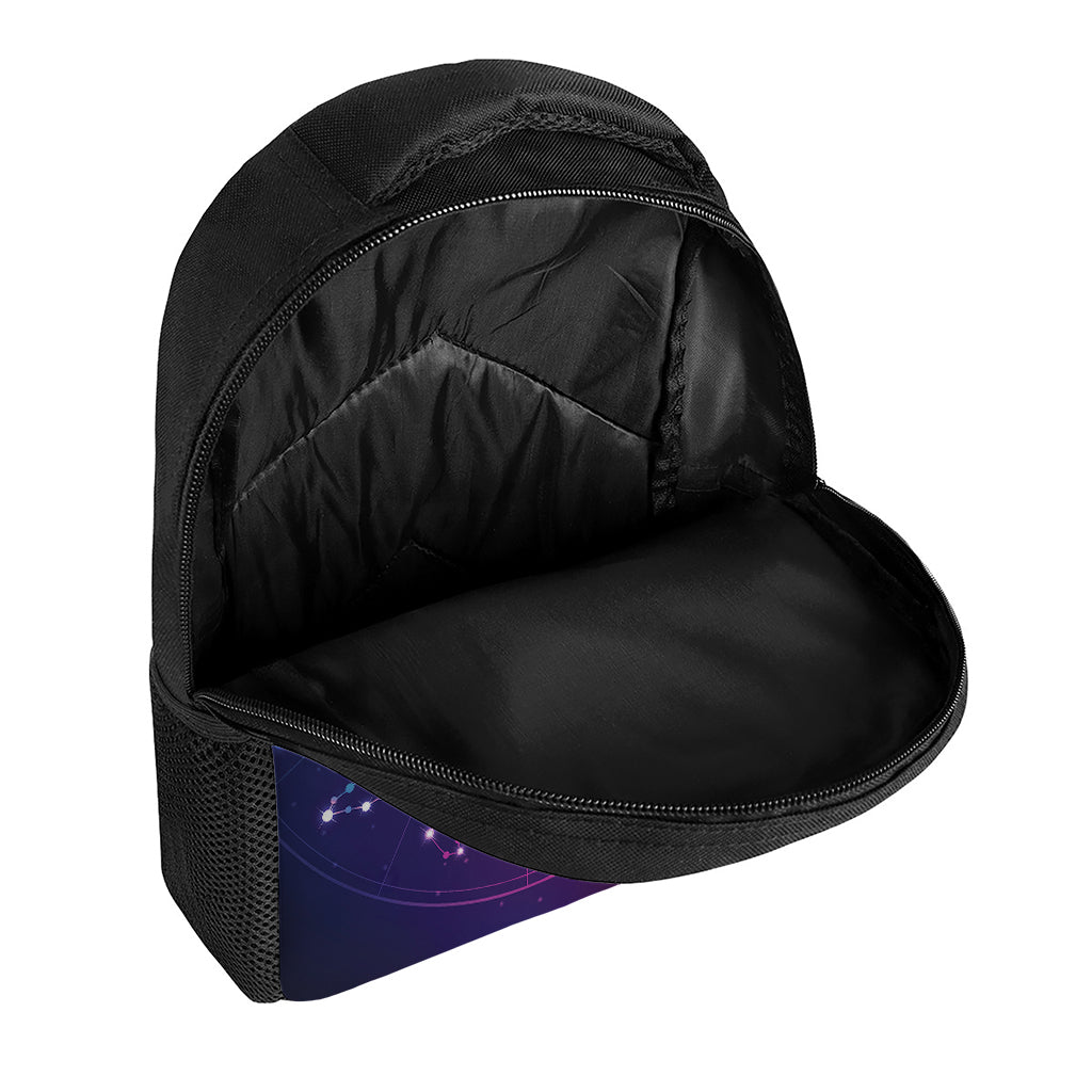 Zodiac Symbols Wheel Print Casual Backpack