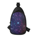 Zodiac Symbols Wheel Print Sling Bag