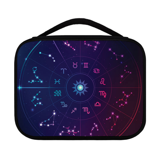 Zodiac Symbols Wheel Print Classic Bible Case