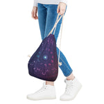 Zodiac Symbols Wheel Print Drawstring Bag