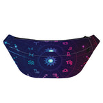 Zodiac Symbols Wheel Print Fanny Pack