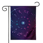 Zodiac Symbols Wheel Print House Flag