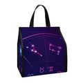 Zodiac Symbols Wheel Print Insulated Lunch Tote